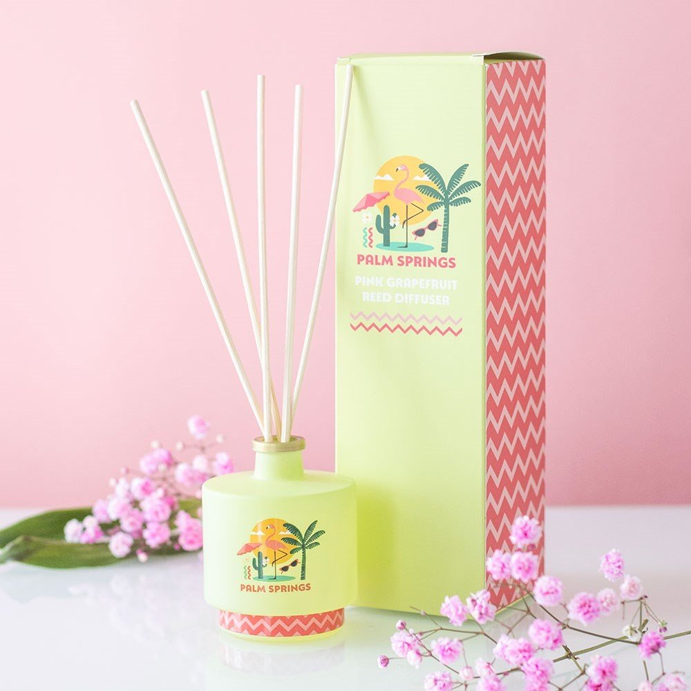 Something Different - Palm Springs Pink Grapefruit Reed Diffuser Brûleur fioul - Multicolore